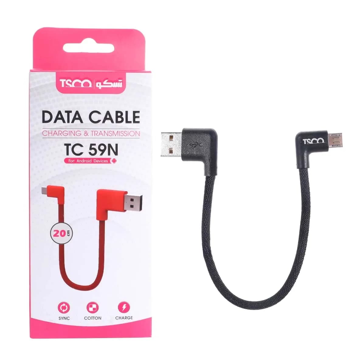 کابل شارژ پاوربانک تسکو مدل TC 59N مشکی