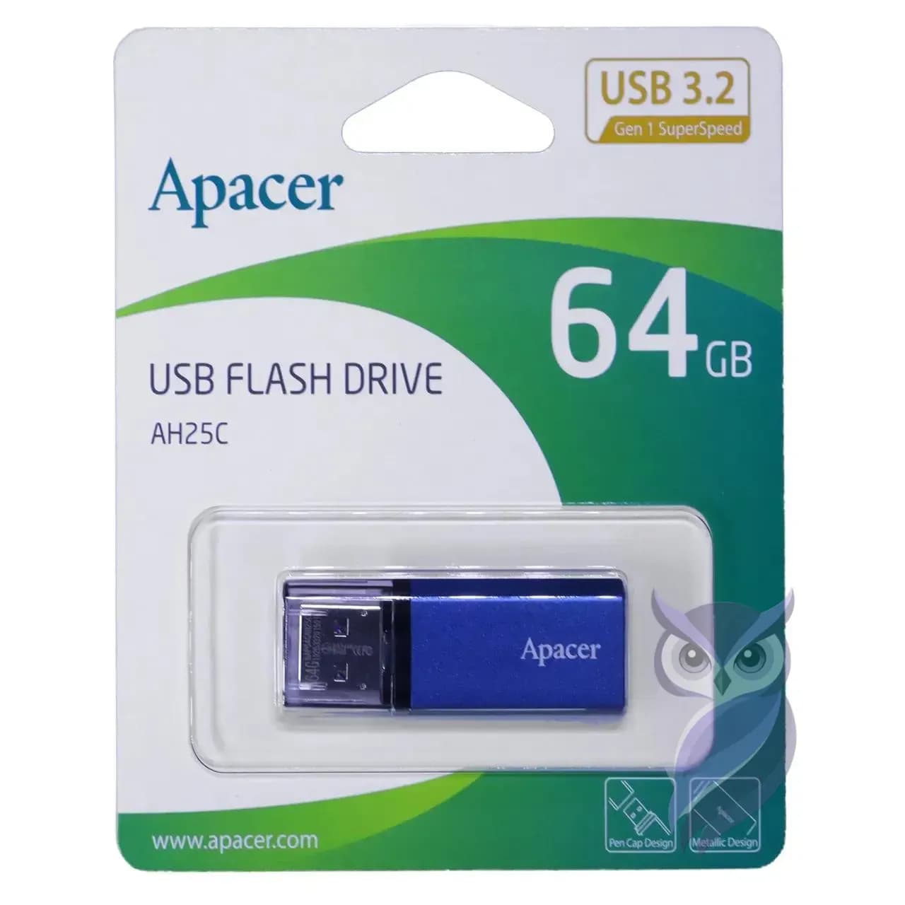 فلش مموری Apacer مدل AH25C ظرفیت 64GB