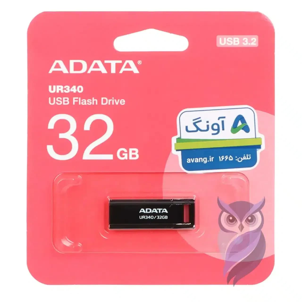 فلش مموری ADATA مدل UR340 ظرفیت 32GB مشکی