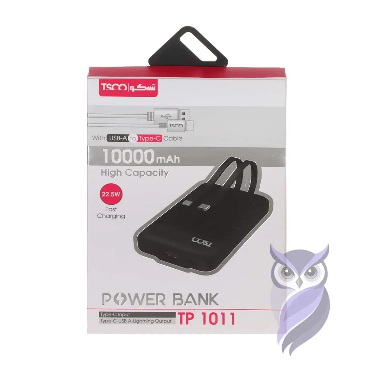 بسته‌بندی پاوربانک تسکو TP 1011 مشکی