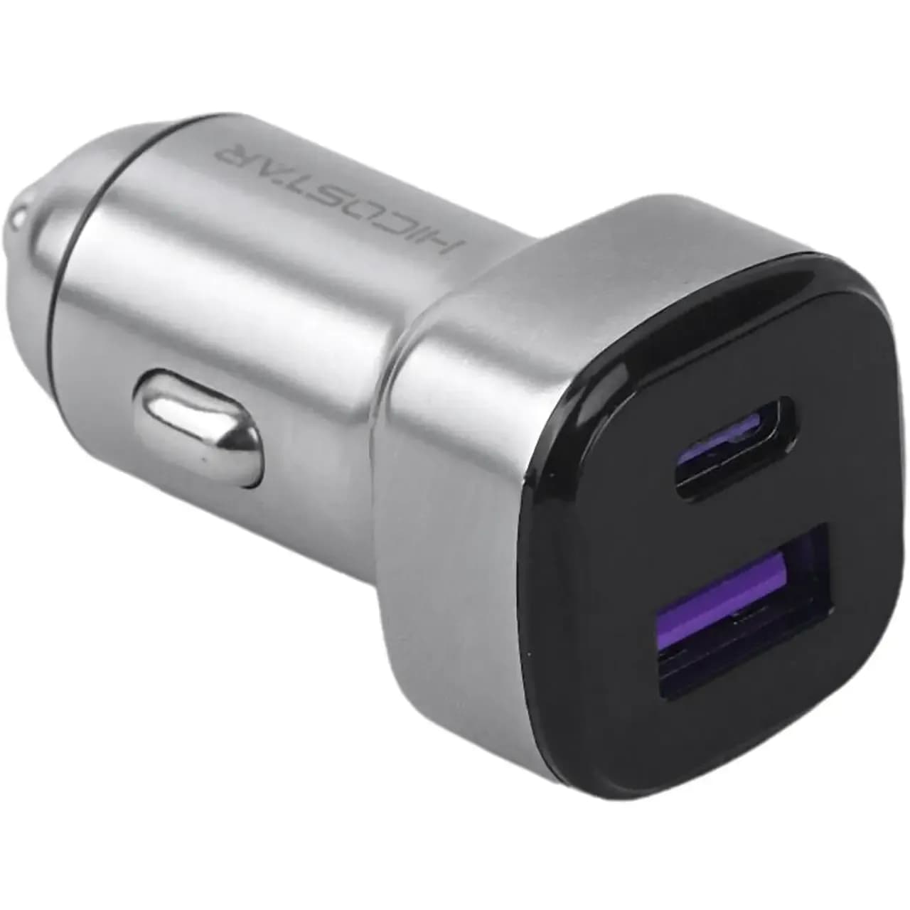 پورتهای USB-C و USB-A شارژر فندکی Hicostar CC33