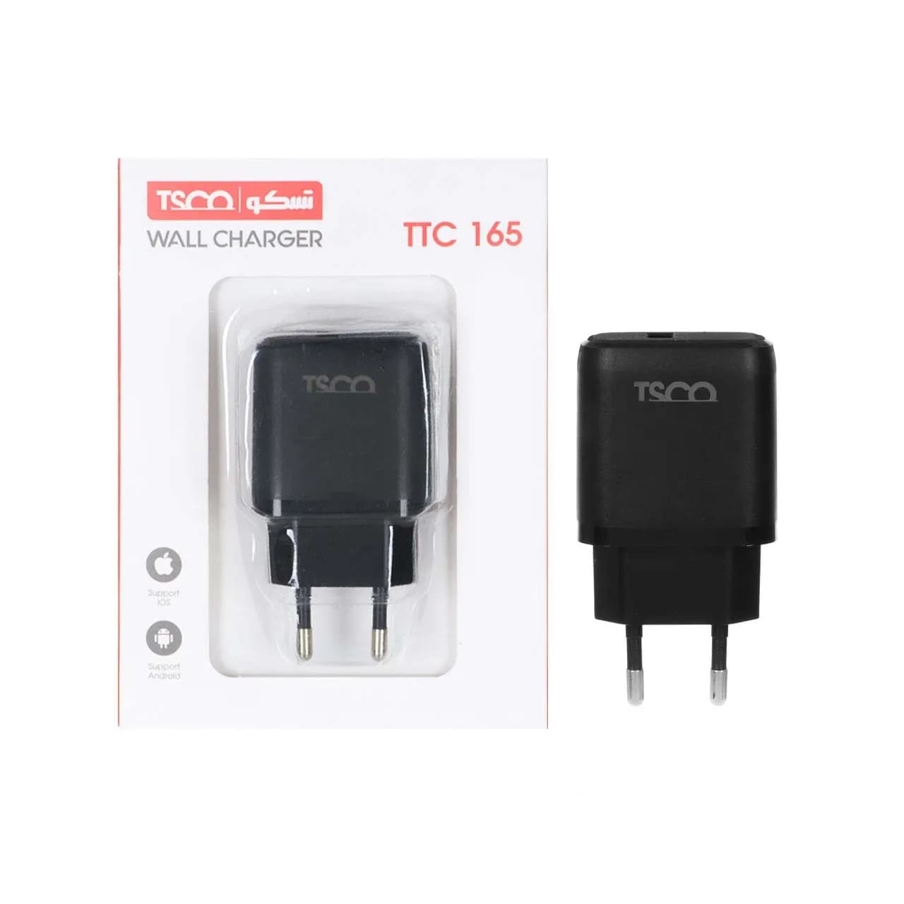 شارژر دیواری تسکو مدل TTC 165 مشکی